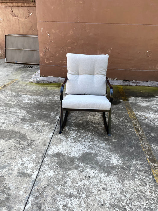Rocker Set Chair And Teapoy Off - White