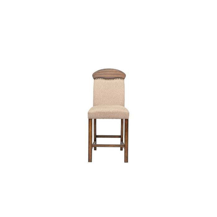 Maurice - Counter Height Chair (Set of 2) - Linen & Oak Unique Piece Furniture