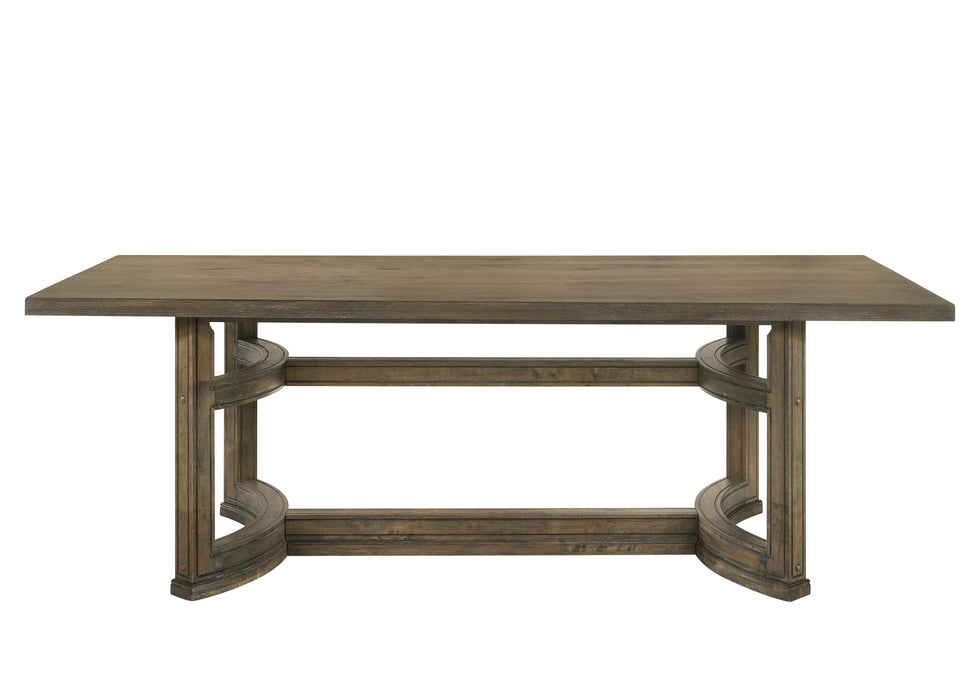 Acme Parfield Dining Table, Weathered Oak Finish