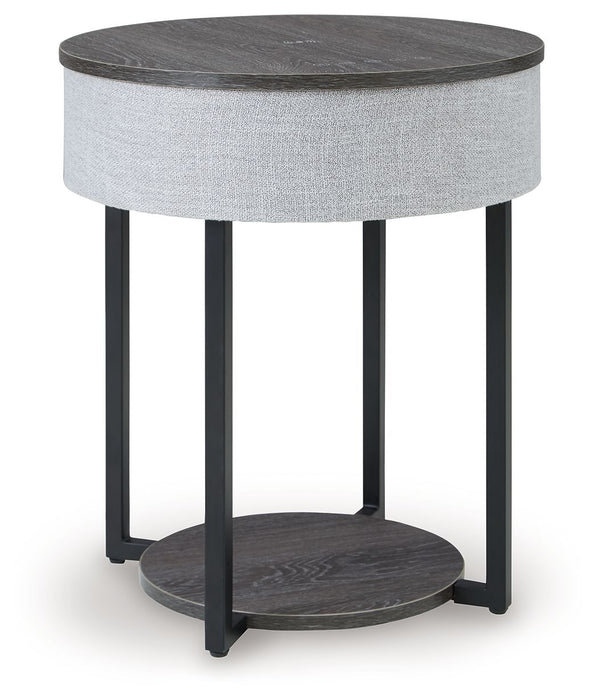 Sethlen - Accent Table - Gray / Black