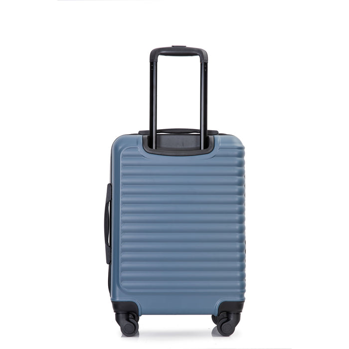 20" Carry On Luggage Lightweight Suitcase, Spinner Wheels, Blue