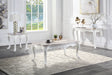 Ciddrenar - End Table - Marble Top & White Finish Unique Piece Furniture