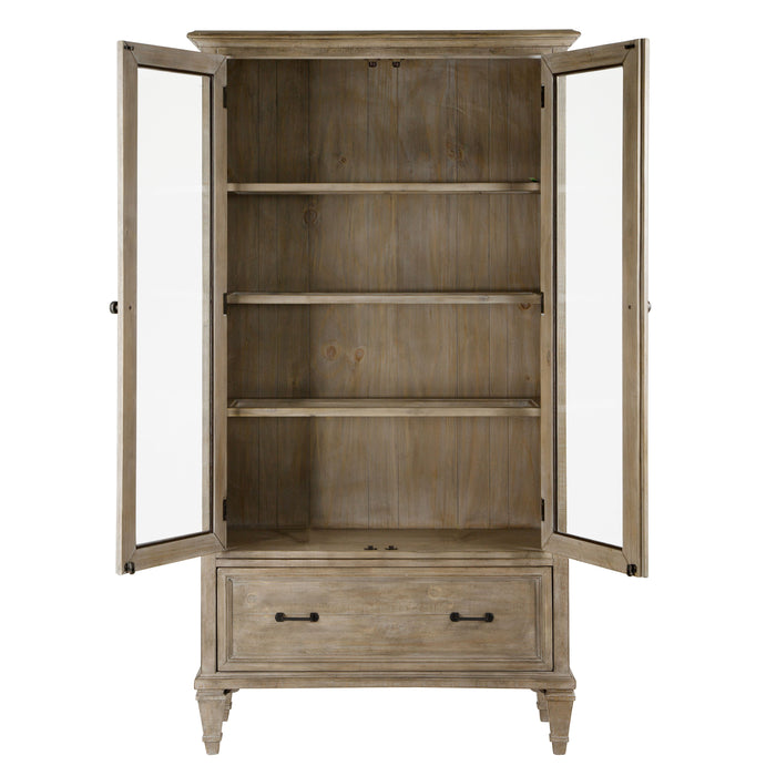 Lancaster - Door Bookcase - Dove Tail Grey Unique Piece Furniture