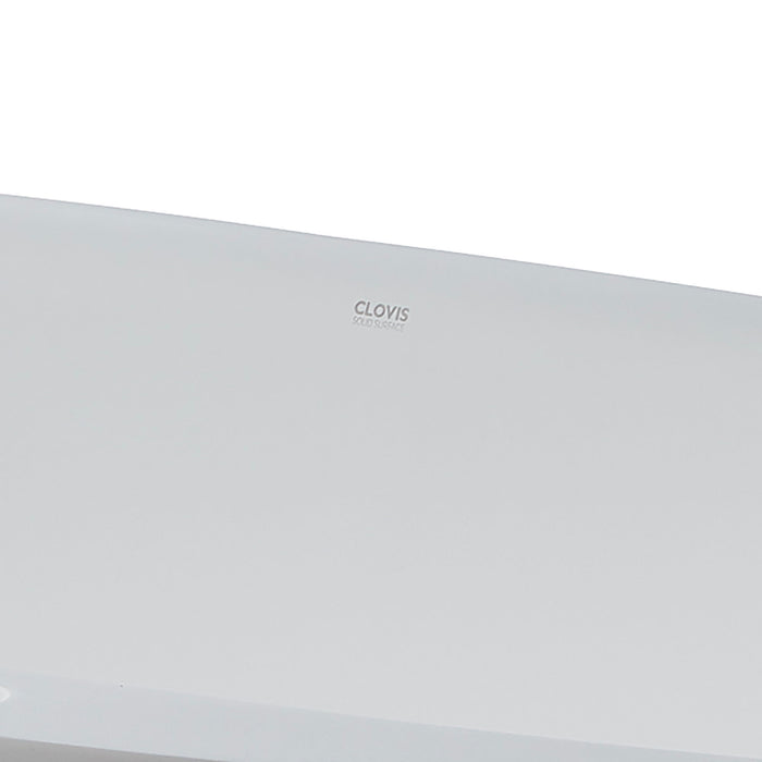 Solid Surface Freestanding Bathtub Stylish - White