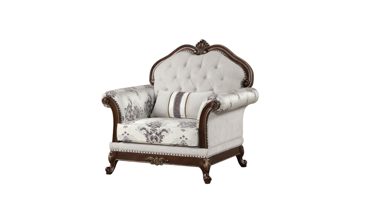 Gloria Traditional Style Button Tufted Chair