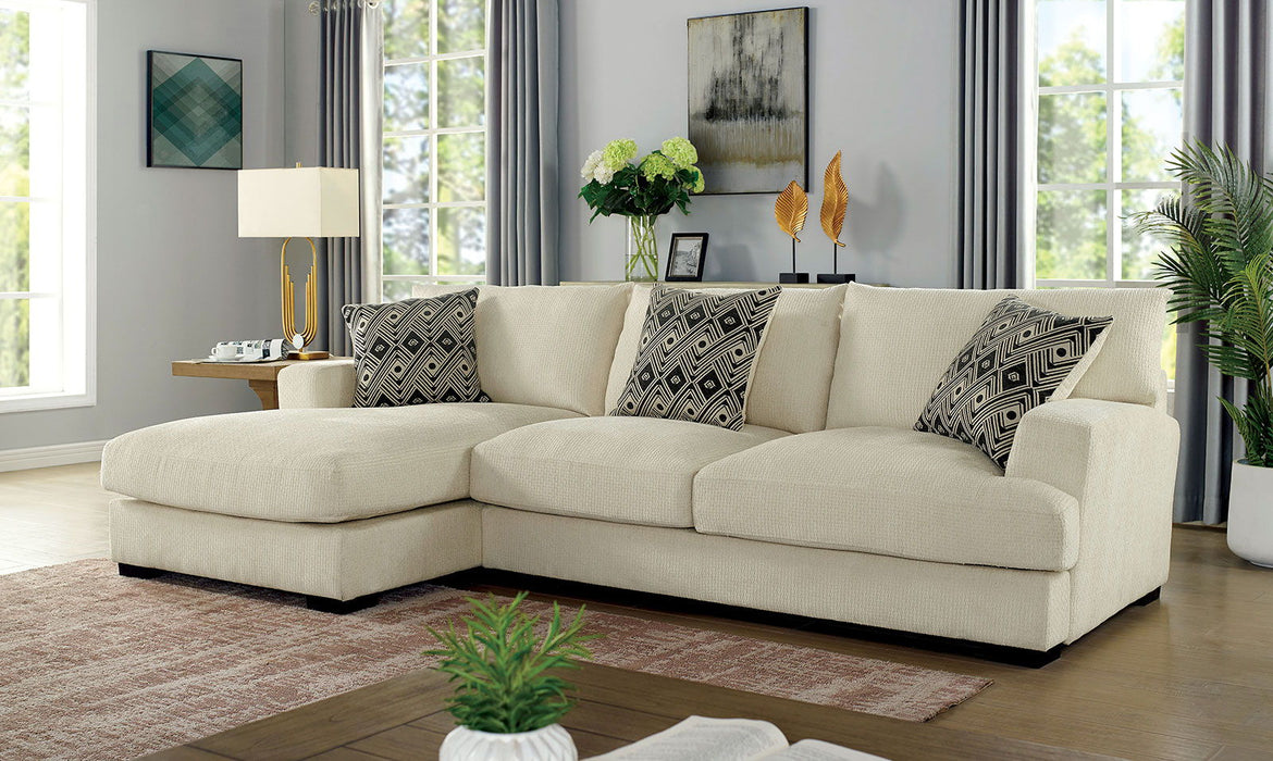 Living Room Lounge Ottoman Beige Chenille Fabric Comfort Cozy Plush Seat Foam Wooden Legs 1 Piece Ottoman Only.