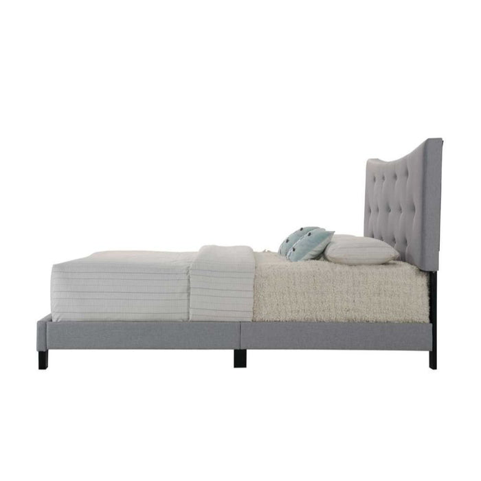 Venacha - Queen Bed - Gray Fabric Unique Piece Furniture