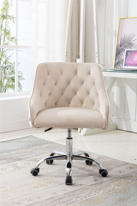 Coolmore Swivel Shell Chair For / Modern Leisure Office Chair (This Link For Drop Shipping) - Beige