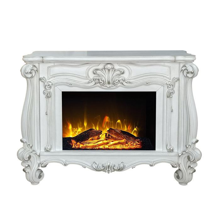 Acme Versailles Fireplace Bone White Finish