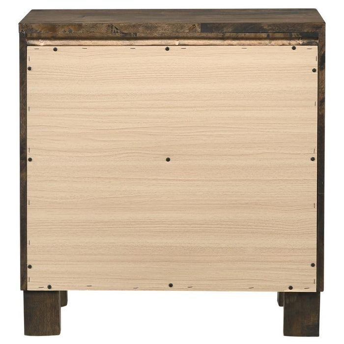 Woodmont - 2-Drawer NightStand - Rustic Golden Brown Unique Piece Furniture