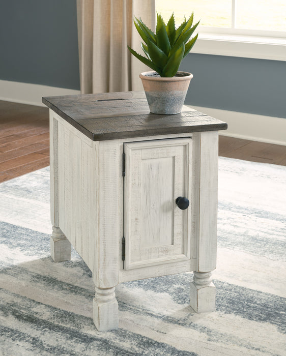 Havalance - White / Gray - Chair Side End Table Unique Piece Furniture