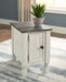 Havalance - White / Gray - Chair Side End Table Unique Piece Furniture
