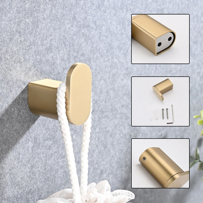 Wall Mounted 4 Piece Bathroom Accessories