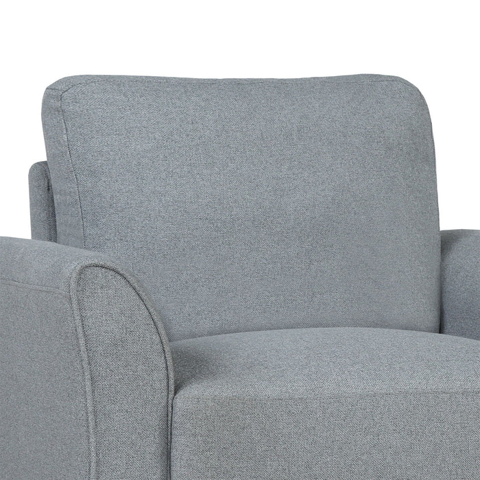 Living Room Furniture Armrest Single Sofa - (Gray)