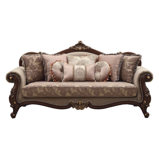 Mehadi - Sofa - Velvet & Walnut Unique Piece Furniture