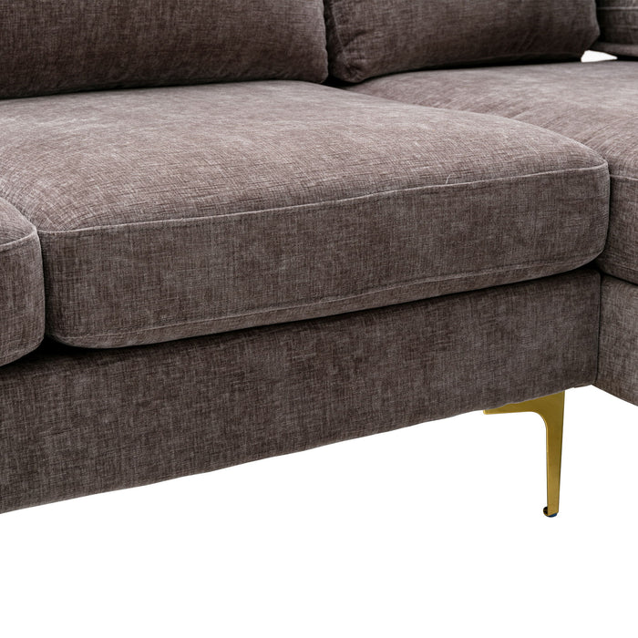 Coolmore Accent Sofa / Living Room Sofa Sectional Sofa - Dark Gray