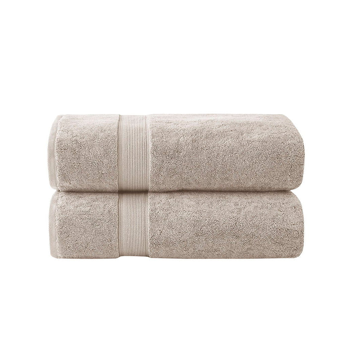 100% Cotton Bath Sheet Antimicrobial (Set of 2) - Natural