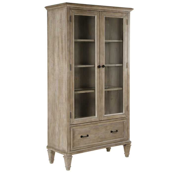 Lancaster - Door Bookcase - Dove Tail Grey Unique Piece Furniture