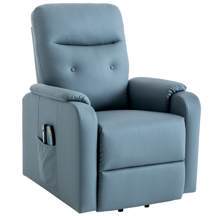 Massage Recliner Chair Electric Power Lift Chairs With Side Pocket, Adjustable Massage And Heating Function For Adults And Seniors, Squirrel Gray