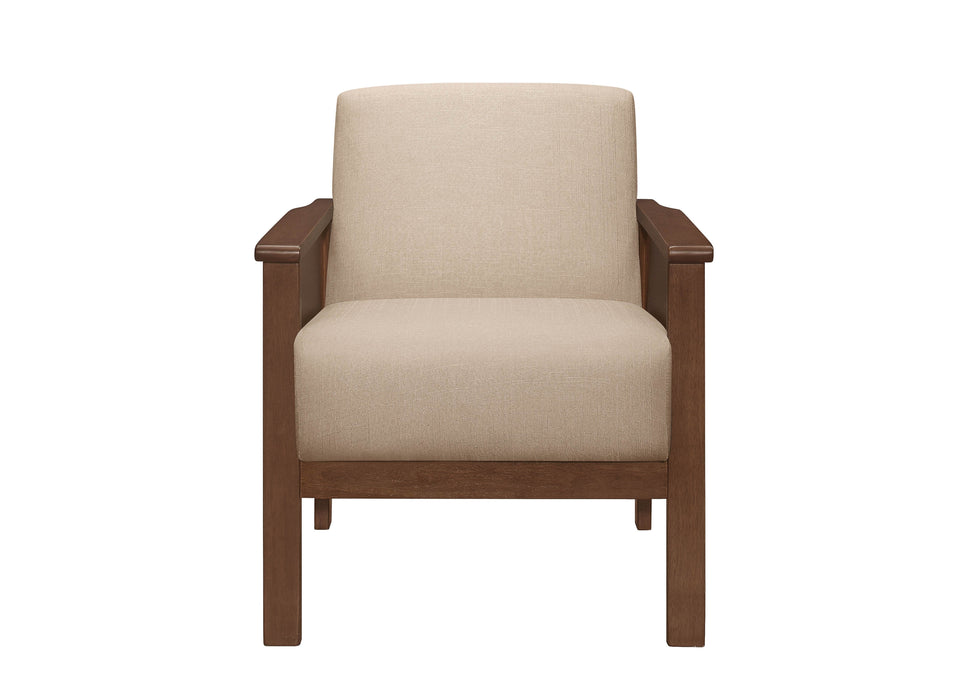Durable Accent Chair 1 Piece Luxurious Brown Upholstery Plush Cushion Comfort Modern Living Room Furniture