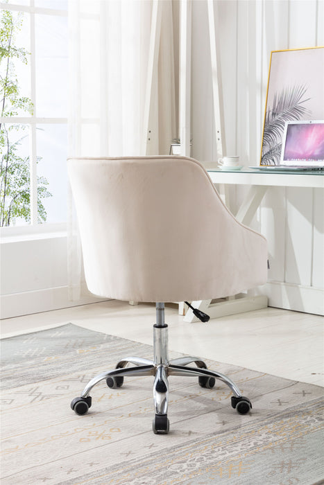 Coolmore Swivel Shell Chair For / Modern Leisure Office Chair (This Link For Drop Shipping) - Beige
