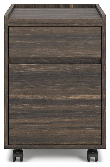 Zendex - Dark Brown - File Cabinet Unique Piece Furniture