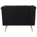 Holly - Tuxedo Arm Tufted Back Chair - Black Unique Piece Furniture