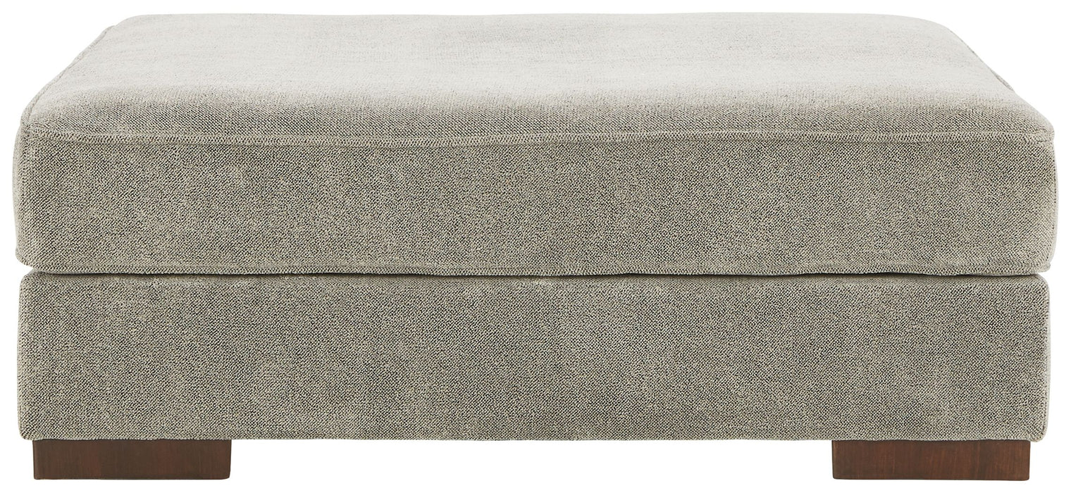 Bayless - Smoke - Oversized Accent Ottoman Unique Piece Furniture