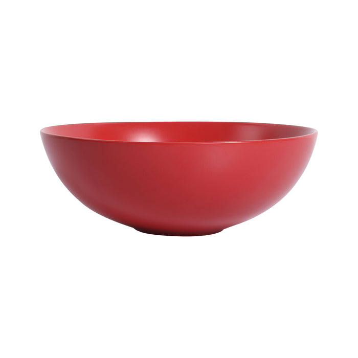 Ceramic Countertop Art Wash Basin, Vessel Sink Matt Chinese Red