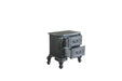 House - Delphine - Nightstand - Charcoal Finish Unique Piece Furniture