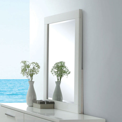 Christie - Mirror - White Unique Piece Furniture