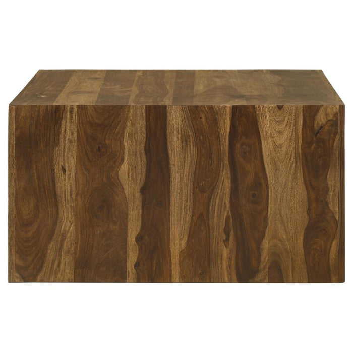 Odilia - Square Solid Wood Coffee Table - Auburn