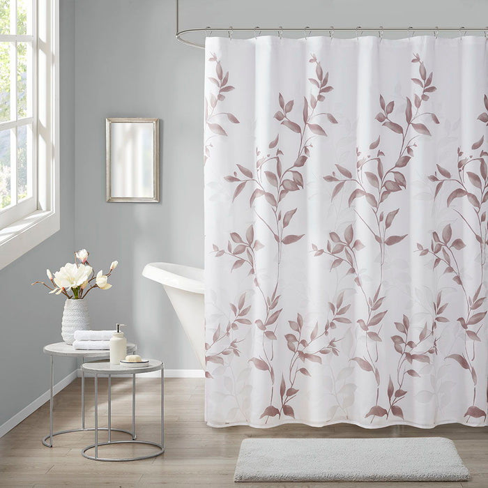 Burnout Printed Shower Curtain - MaUVe