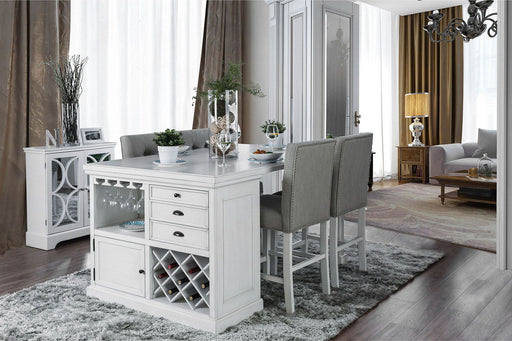 Sutton - Counter Height Chair (Set of 2) - Antique White Unique Piece Furniture