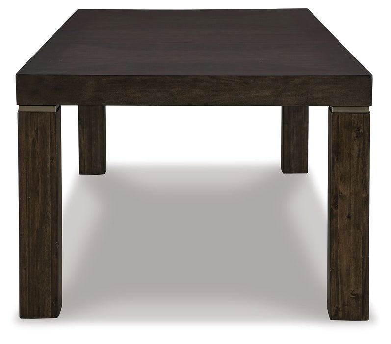 Hyndell - Dark Brown - Rectangular Dining Room Extension Table Unique Piece Furniture
