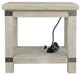Carynhurst - White Wash Gray - Rectangular End Table Unique Piece Furniture