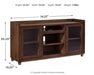 Starmore - Brown - Xl TV Stand W/Fireplace Option Unique Piece Furniture