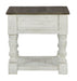 Havalance - White / Gray - Square End Table Unique Piece Furniture