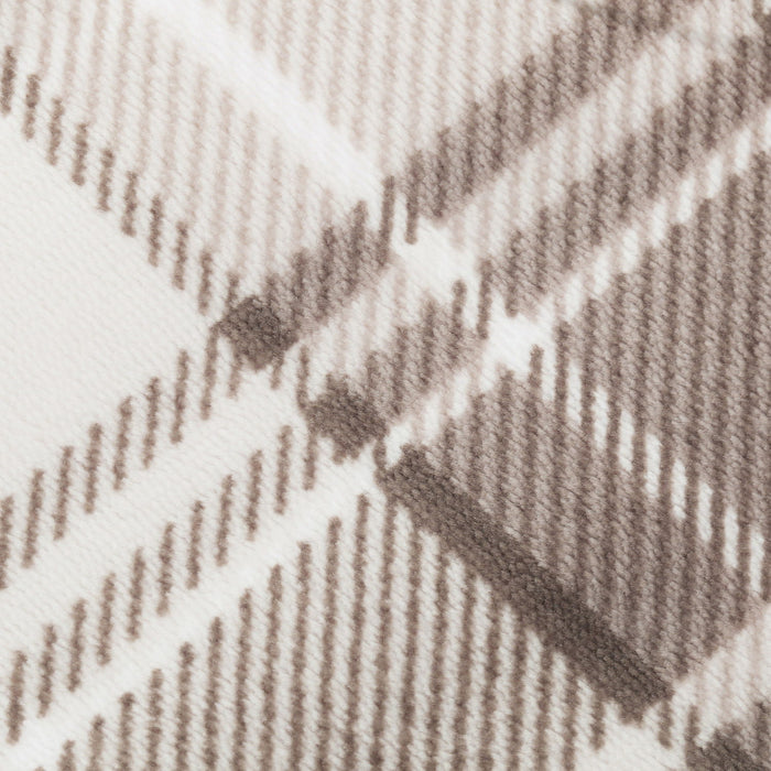 Plaid Flannel Sherpa Throw Blanket (Set of 2) - Brown