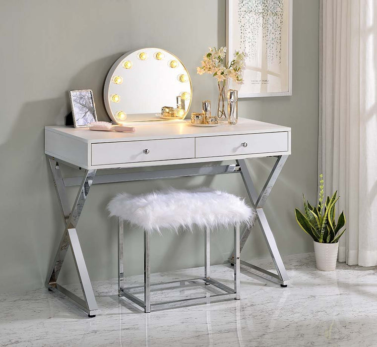 Alma - Accent Mirror - White Finish Unique Piece Furniture
