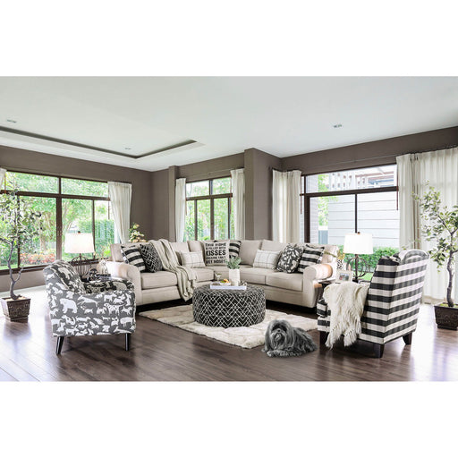 Patricia - Sectional - Ivory Unique Piece Furniture