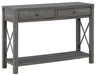 Freedan - Grayish Brown - Console Sofa Table Unique Piece Furniture