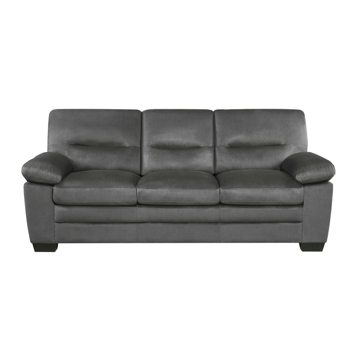 Modern Sleek Design Living Room Furniture 1 Piece Sofa Dark Gray Fabric Upholstered Comfortable Plush Seating
