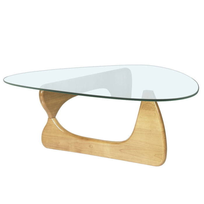Home Modern Triangle Coffee Table - Beige