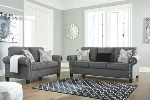 Agleno - Charcoal - 2 Pc. - Sofa, Loveseat Unique Piece Furniture