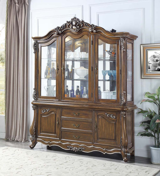 Latisha - Hutch & Buffet - Antique Oak Finish Unique Piece Furniture