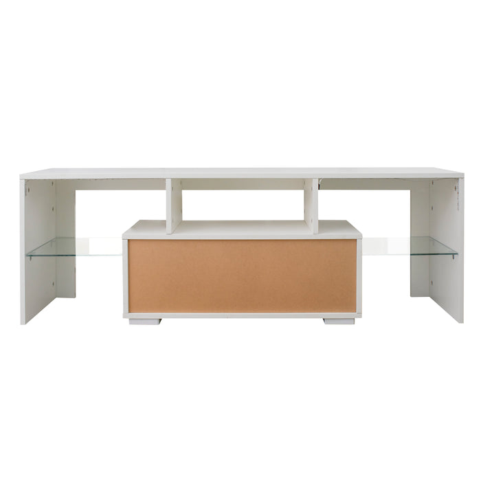 Entertainment Tv Stand - Large Tv Stand Tv Base Stand With LED Light Tv Cabinet