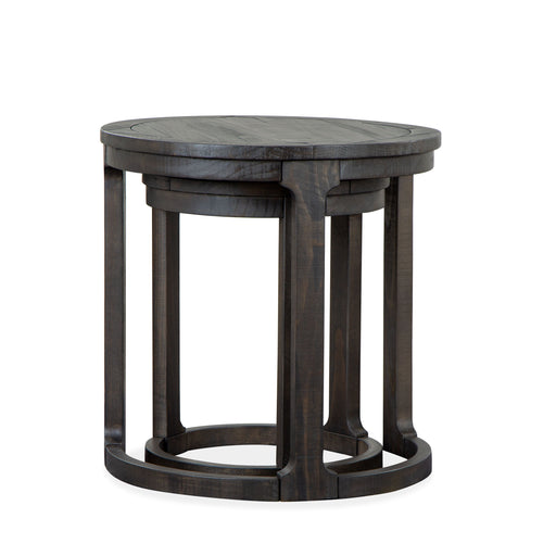 Boswell - Round Nesting End Table - Peppercorn Unique Piece Furniture