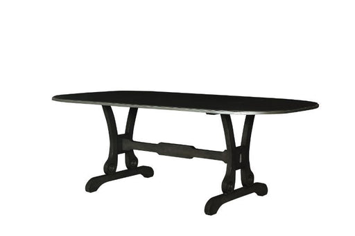 House - Beatrice Dining Table - Charcoal Finish Unique Piece Furniture