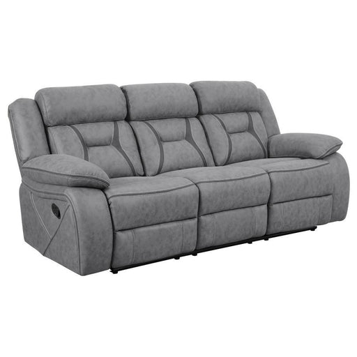 Higgins - Pillow Top Arm Upholstered Motion Sofa Unique Piece Furniture